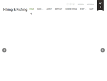 Tablet Screenshot of hikingandfishing.com
